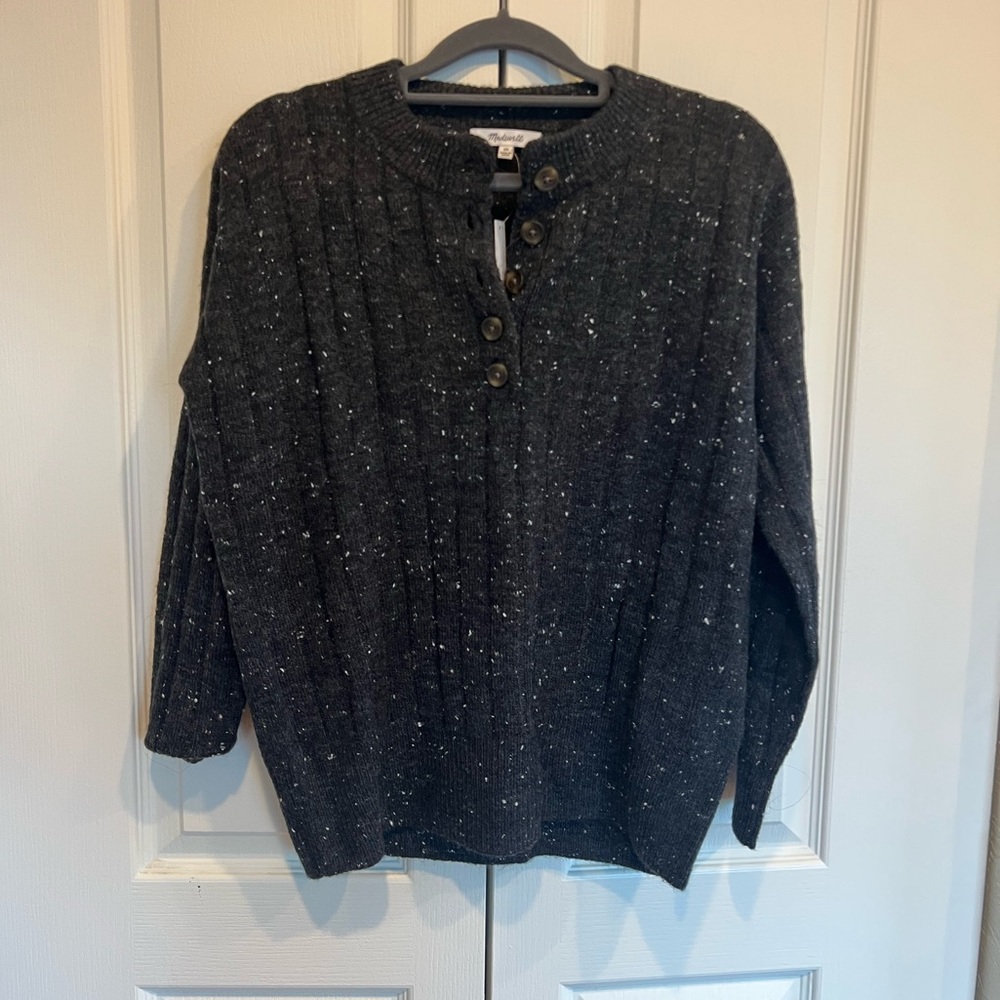 NWT Donegal Bowden Henley Sweater